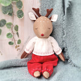 Deer doll and clothes PDF sewing pattern tutorial