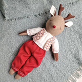 Deer doll and clothes PDF sewing pattern tutorial