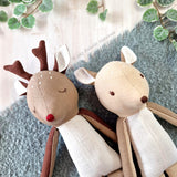 Deer, reindeer, doe & fawn doll PDF sewing pattern tutorial