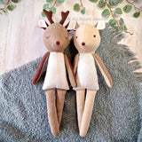 Deer doll and clothes PDF sewing pattern tutorial