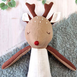 Deer, reindeer, doe & fawn doll PDF sewing pattern tutorial