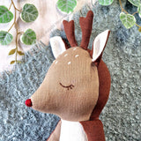 Deer, reindeer, doe & fawn doll PDF sewing pattern tutorial