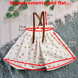 Doll's skirt with braces PDF sewing pattern tutorial