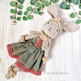 Doll clothes winter set, PDF sewing pattern bundle